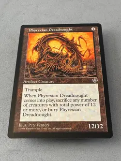 Phyrexian Dreadnought MTG Mirage—Near Mint—Vintage Magic RESERVE LIST - Image 3