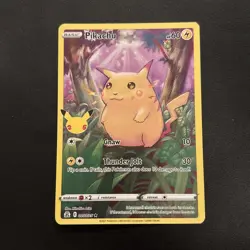 Pikachu Full Art Holo Pokemon Celebrations 25th Anniversary 005 NM - Image 1