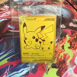Pikachu v Gold and Pokeball SWSH145/SWSH146 Pokemon TCG Celebrations Sealed!! - Image 2