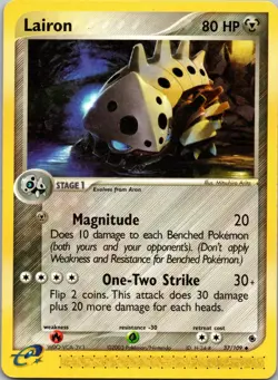 Lairon - 37/109 Ruby and Sapphire MP Pokemon TCG - Image 1