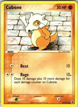 Cubone 60/113 Delta Species Pokemon TCG LP/MP Normal - Image 1