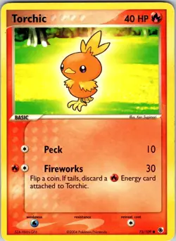 Torchic - 73/109 Ruby and Sapphire Pokemon LP Normal - Image 1