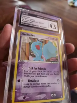 CGC 9.5 MINT + Pokemon Wobbuffet 56/110 Stamped Reverse Holo EX Holon Phantoms - Image 2