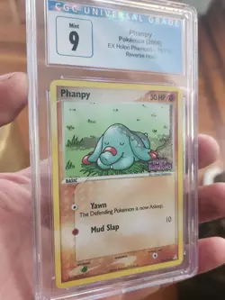 CGC 9 MINT Pokemon Phanpy 75/110 Stamped Ex Holon Phantoms Holo Reverse - Image 1