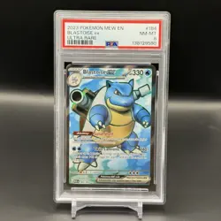 BLASTOISE EX 2023 POKEMON SCARLET & VIOLET 151 ULTRA RARE 184/165 PSA 8 - Image 1