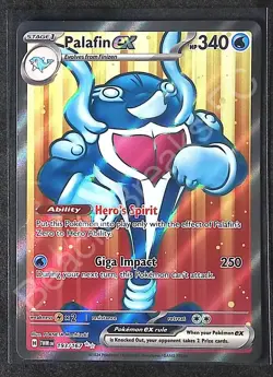 Pokemon Palafin ex Twilight Masquerade 193/167 Ultra Rare Full Art - Image 1