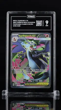 Pokemon Phantasmal Flames Mega Charizard X EX 109/094 - Graded TAG 9 MINT - Image 1