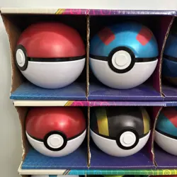 Pokemon TCG Empty Poke Ball Tins Lot of 12 Various Styles Quick Dive Balls - Image 2