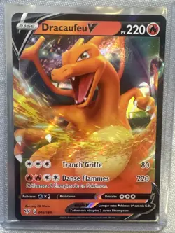 CARTE POKEMON DRACAUFEU V 019/189 ULTRA RARE TENEBRES EMBRASEES EB03 FR - Image 1