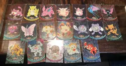 Topps Pokemon Holo Lot Vintage (19!) MP/HP DMG - Image 1
