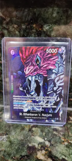 St. Ethanbaron v. Nusjuro (Alternate Art) OP13-080 Carrying On His Will Foil - Image 1