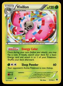 Vivillon 015/162 Promo Miscellaneous Cards & Products Pokemon Card - Image 1