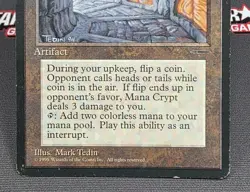 MTG Mana Crypt - Book Insert Promo Magic the Gathering Card # 005 - Image 4
