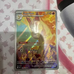 Pokemon Rapidash Destined Rivals 189/182 Illustration Rare NM Card - PACK FRESH - Image 1