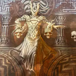 ULTRA PRO PLAYMAT Theros Beyond Death Ashiok alt art signed 24 x 13.5 Magic MTG - Image 3