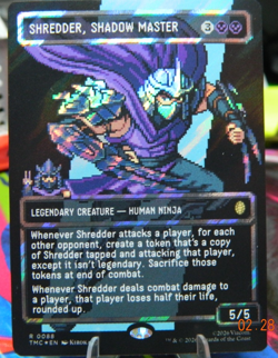 Shredder, Shadow Master (Borderless) (Surge Foil) Commander: Teenage Mutant... - Image 1