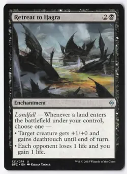 Retreat to Hagra Normal U Battle for Zendikar 121 NM - Image 1