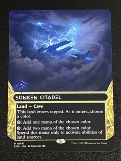 MTG Edge of Eternities Stellar Sights Sunken Citadel Borderless 0041 Rare - Image 1