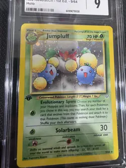Pokemon TCG Neo Revelation 1st Edition Jumpluff Holo Rare 9/64 CGC MINT 9 - Image 2