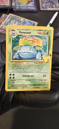 Nintendo Venusaur 15/102 Base Set Holo Rare 100 HP Pokemon TCG - Image 1