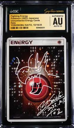 Custom Listing 1/30/26 CGC Yoshinobu Saito Signature 3x Pokemon Bulk Discount - Image 3