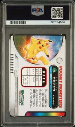 PSA 10 GEM MINT Pikachu #146 Zukan Carddass Adv. Gen. Holo Bandai Pokemon POP 5A - Image 3
