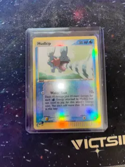 Pokemon TCG EX Dragon Mudkip #65/97 Reverse Holo Vintage WOTC E-Reader LP - Image 1