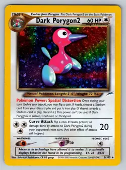 Pokemon Dark Porygon2 Holo Rare Unlimited Neo Destiny 8/105 - Image 1