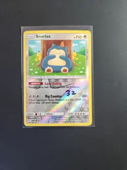 Pokemon Snorlax 158/214 Sm-Unbroken Bonds Holo Rare Reverse Holo NM 32 - Image 3
