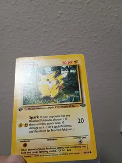 Pokemon Pikachu Common First Edition Jungle 1999 NM - Image 2