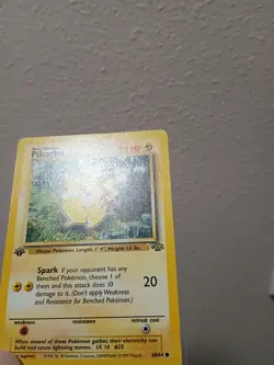 Pokemon Pikachu Common First Edition Jungle 1999 NM - Image 3