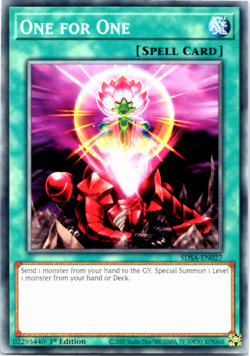 One for One - SDSA-EN027 - Common - 1st Edition - Yugioh - Image 1