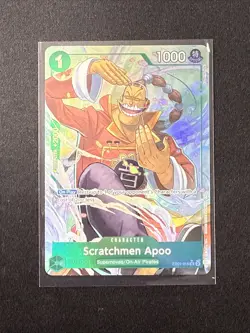 ONE PIECE CARD GAME TCG SCRATCHMEN APOO R EB01-015 PRB-02 Parallel alt art - Image 1