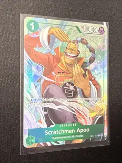 ONE PIECE CARD GAME TCG SCRATCHMEN APOO R EB01-015 PRB-02 Parallel alt art - Image 2