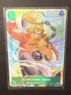 ONE PIECE CARD GAME TCG SCRATCHMEN APOO R EB01-015 PRB-02 Parallel alt art - Image 4