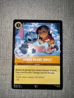 Disney Lorcana TCG Ohana Means Family 32/204 Winterspell Non Foil - Image 1