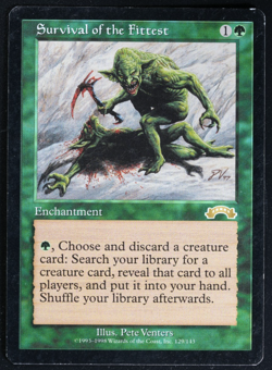 Survival of the Fittest Exodus MTG Card Reserved List Magic the Gathering - Image 1