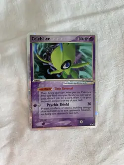 Celebi Ex 17/17 Pop Series Set Holo Pokemon Card TCG NM With SWIRL!! - Image 1