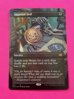 Imperial Seal (Borderless) Double Masters 2022 Foil Card Magic The Gathering MTG - Image 1
