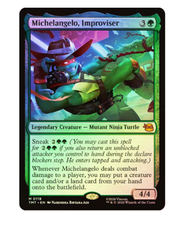 Michelangelo, Improviser - Foil Teenage Mutant Ninja Turtles MTG - Image 1