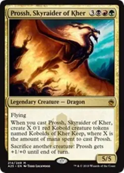 1x Prossh, Skyraider of Kher NM-Mint, English Masters 25 MTG Magic - Image 1
