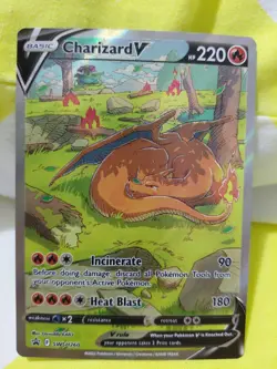 Pokemon Charizard V Sword & Shield SWSH260 Holo Black Star Promo - Image 1