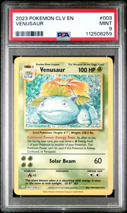 Pokemon Classic Collection Venusaur Holo CLV 003/034 PSA 9 - Image 1