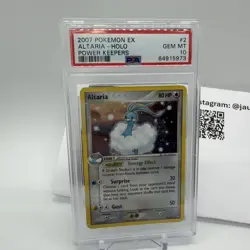 2007 Pokemon Altaria EX Power Keepers Holo Rare #2 PSA 10 Gem Mint POP 42 - Image 2