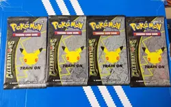 4X Sealed Pokemon Celebrations Booster Packs 25th Anniversary 2021 - Image 1