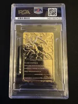 1999 BURGER KING POKEMON GOLD CARDS CHARIZARD PSA - Image 3