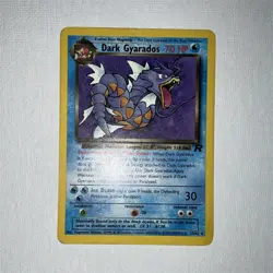 Pokemon Dark Gyarados Rare 70 HP Stage 1 Team Rocket 25/82 2000 English TCG Card - Image 1