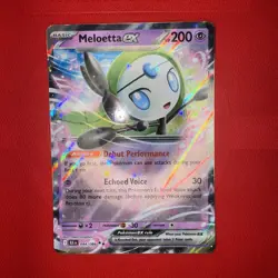 Pokemon TCG Meloetta EX 044/086 Black Bolt Double Rare In EX+ Condition - Image 1