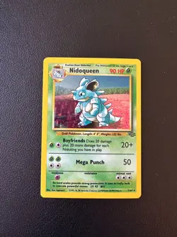 Nidoqueen Pokemon Card TCG 07/64 Jungle Set Unlimited Holo - Image 2