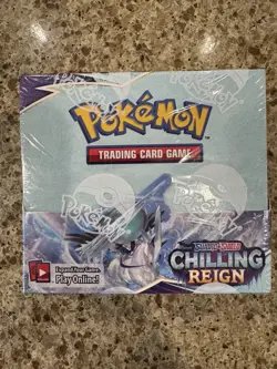 Pokemon Sword & Shield Chilling Reign Booster Box English Calyrex 2021 - Image 1